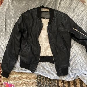 Small faux leather jacket